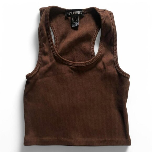 Urban Planet Brown Cropped Tank - Picture 2 of 4